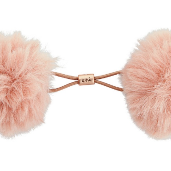 Set of 3 Fuzzy Ponytail Holders - Picture 3 of 4